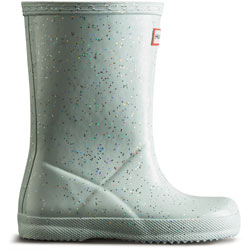 Small Image of Hunter Kids First Classic Giant Glitter - Gentle Blue UK Jr Size 10