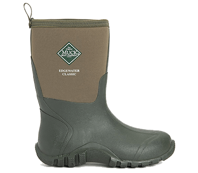 Image of Muck Boot Edgewater Classic Mid Boot in Moss Green - UK 7