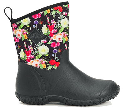 Image of Muck Boot Women's Muckster II Mid Boots in Black/Flora - UK 9