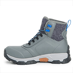 Extra image of Muck Boot Men's Apex Lace up Short Boots - Grey - UK 11