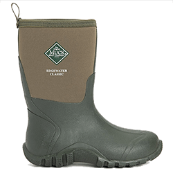Small Image of Muck Boot Edgewater Classic Mid Boot in Moss Green - UK 7
