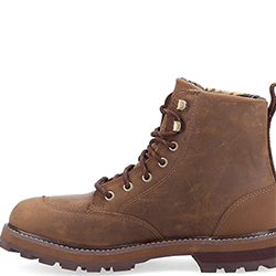Extra image of Muck Boot Men's Foreman Leather Boots in Brown - UK 7