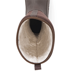 Extra image of Muck Boots Hale Fleece Lined Tall Boots - Brown - UK 4