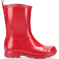 Small Image of Muck Boot Kids' Bergen Wellies in Red - UK 3
