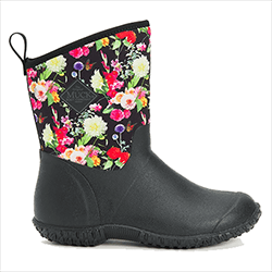 Small Image of Muck Boot Women's Muckster II Mid Boots in Black/Flora