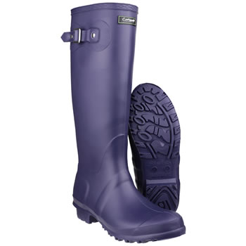 Image of Womens Cotswold Sandringham Wellington Boots - Purple - UK Size 8