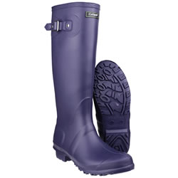 Small Image of Womens Cotswold Sandringham Wellington Boots - Purple - UK Size 4