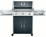 Napoleon Prestige I Gourmet Gas BBQ Grill Black With Free Cover