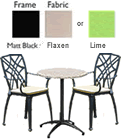 Nova Granite Pebble Bistro Set