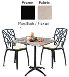 Nova Bistro Russet Set (Matt Black, Flaxon)