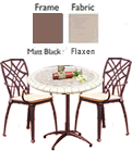 Nova Bistro Umbria Set (Topaz, Brompton Cushions)