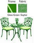 Nova Tulip 2 Seater Set (Gloss Green, Sophie)