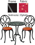 Nova Juno 2 Seater Set (Anthracite, Ophelia Cushions)
