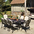 Nova Heritage 8 Seater Set - Matt Black