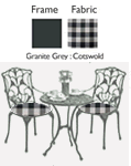 Nova Tulip 2 Seater Set (Granite, Cotswold)