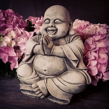Image of Content Buddha Stone Ornament