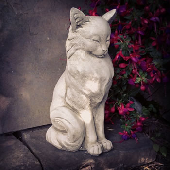 Image of Content Cat Stone Ornament
