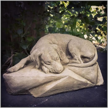 Image of Sleeping Dog Stone Ornament
