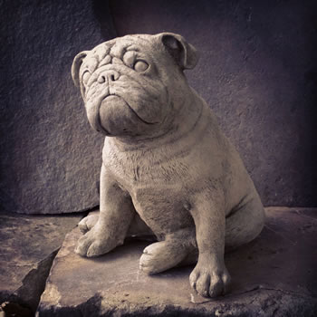 Image of Bulldog Stone Garden Ornament