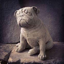 Small Image of Bulldog Stone Garden Ornament