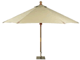 Glencrest Round Colonial Parsol Cover and Frame - Chino Beige