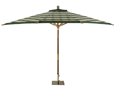 Glencrest Oval Colonial Parsol Cover and Frame - Green Check