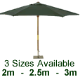 Glencrest Round Parasol in Green