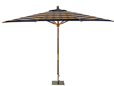 Glencrest Oval Colonial Parsol Cover and Frame - Navy Check