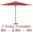 Glencrest Round Parasol in Terracotta