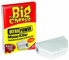 Big Cheese Ultra Power Mouse Killer - Twinpack Bait Box