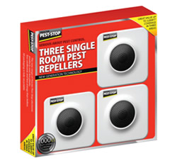 Electronic Pest Control - 3 Single Room Pest Repellers