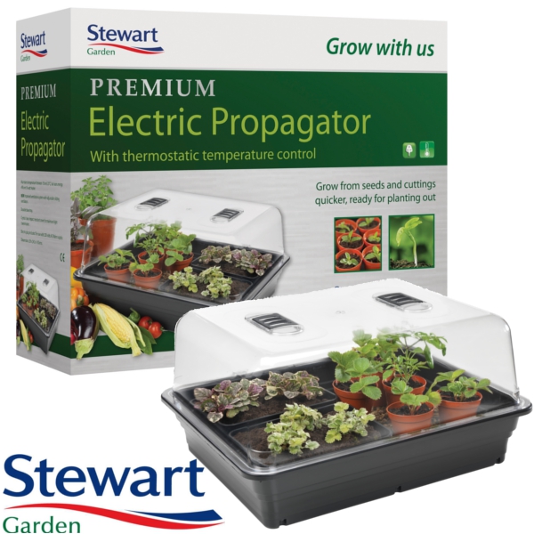 Stewart Garden Electric Propagator 52cm Large Heated Propagator 