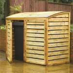 Small Image of Wooden Double Bin Store