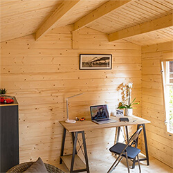 Extra image of Rowlinson Garden Office in a Natural Finish
