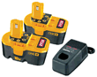2 x Ryobi Batteries and 1 hour Charger - BCP-1817/2SM