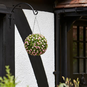 Image of Topiary Pink Rose Ball - 30cm