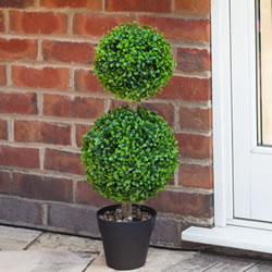 Small Image of Duo Ball Topiary Tree - 60cm