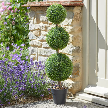 Image of Trio Ball Topiary Tree - 80cm