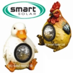Solar Powered Farmyard Animal Lights - Hen and Duck Set
