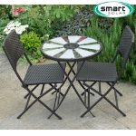 Smart Solar Aruba Table & 2 Chair Bistro Set