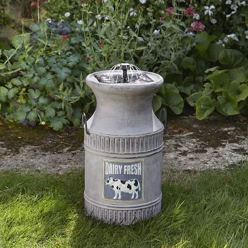 Image of Milk Churn Solar Powered Water Feature