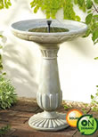 Solar Powered Water Feature - Portsmouth Birdbath On Demand