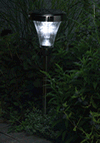 Stainless Steel Solar Garden Lights - PIR Post/Wall Light