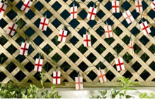 Solar Powered England Flag Lights