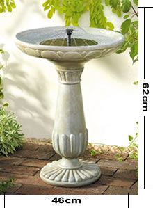 Solar Powered Water Feature - Portsmouth Birdbath