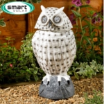 Smart Solar Owl Spotlight With Moving Head - White