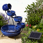 Solar Neptune Cascade Water Fountain