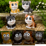 Smart Solar Bright Eyed Cats - 4 Pack