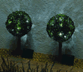 Smart Solar Powered Decorative Bay Tree Sphere Lights - Twin Pack