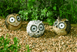 Solar Powered Bright Eye Owl Spotlights - Set of 3